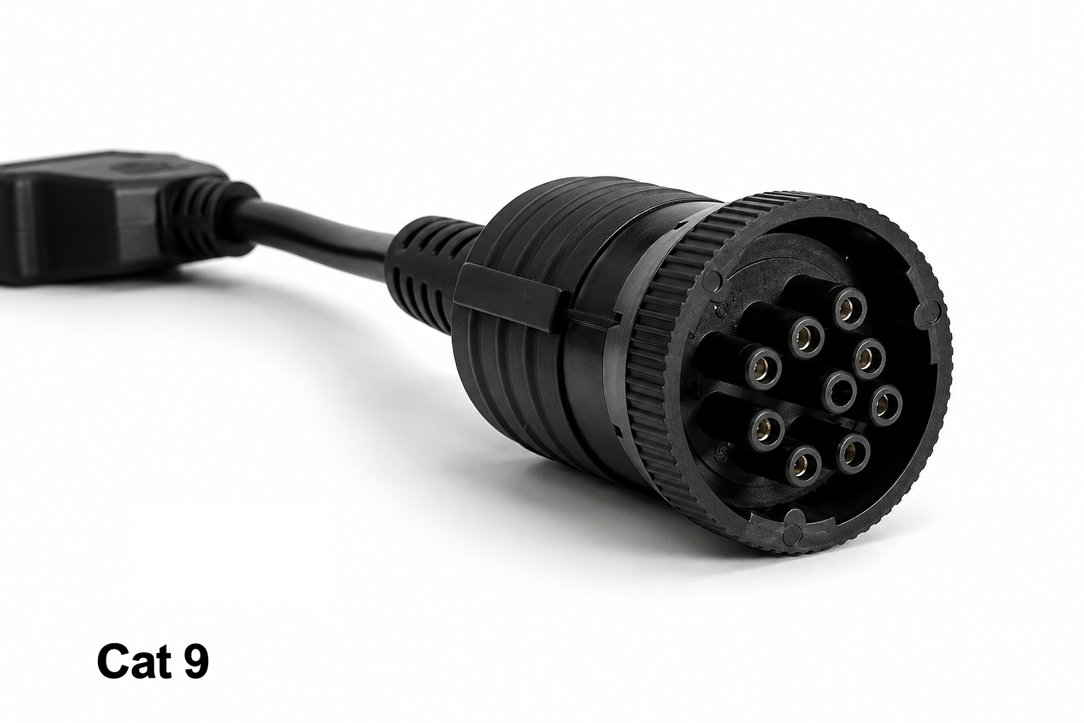 Caterpillar 9-pin diagnostic adapter for CATSCAN heavy equipment diagnostic scanner