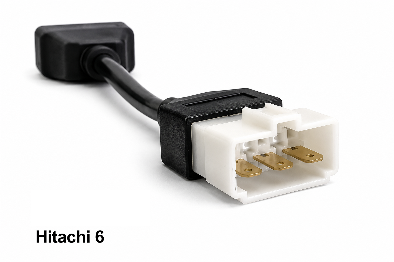 Hitachi 6-pin diagnostic adapter for CATSCAN off-highway equipment scanner