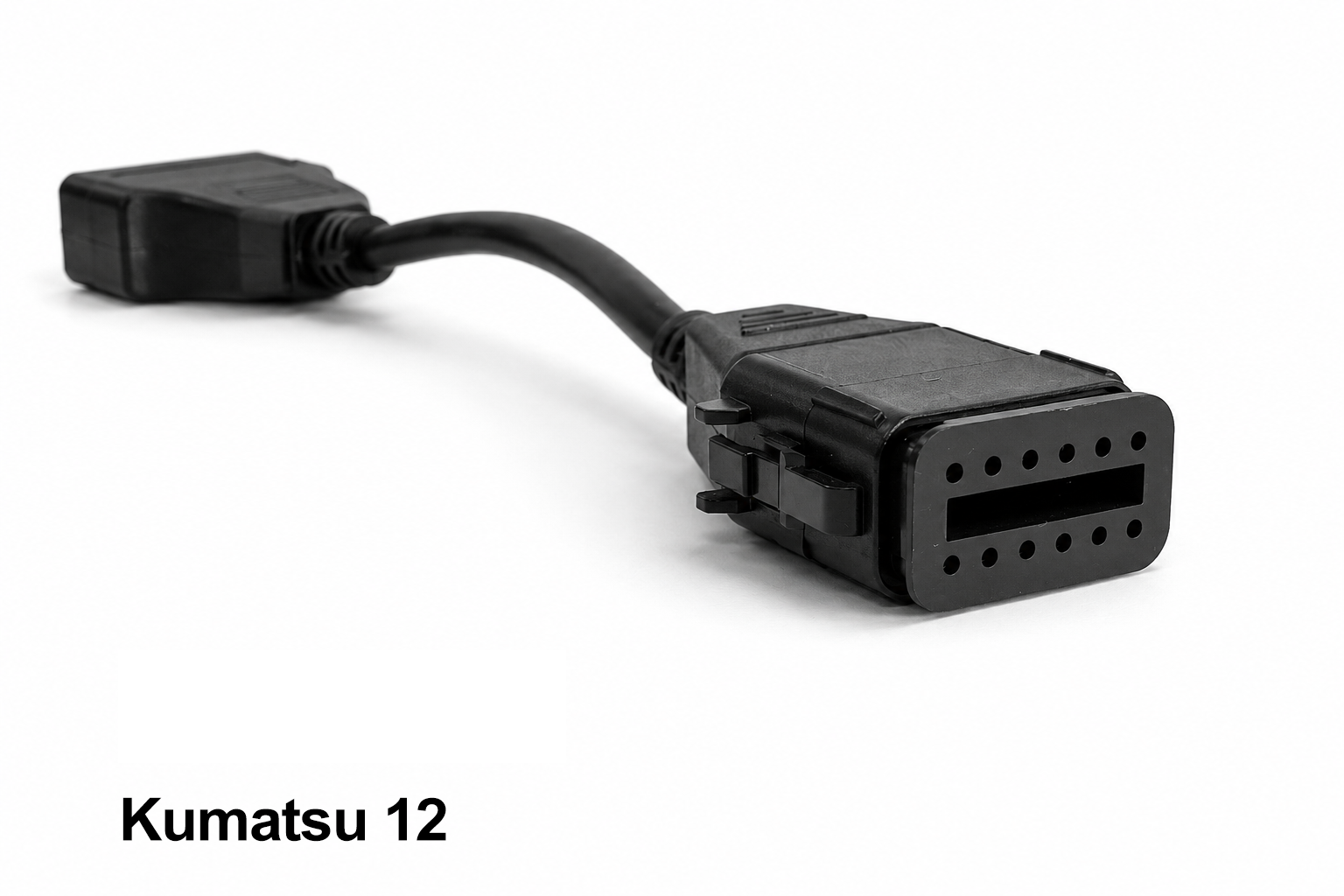 Komatsu 12-pin diagnostic adapter for CATSCAN heavy equipment diagnostic scanner