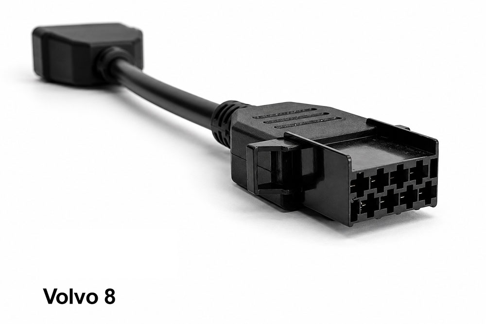 Volvo 8-pin diagnostic adapter for CATSCAN heavy equipment diagnostic scanner