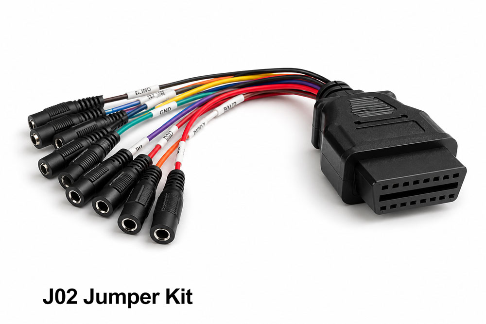 CATSCAN J02 jumper kit with OBD16 connection for equipment diagnostics