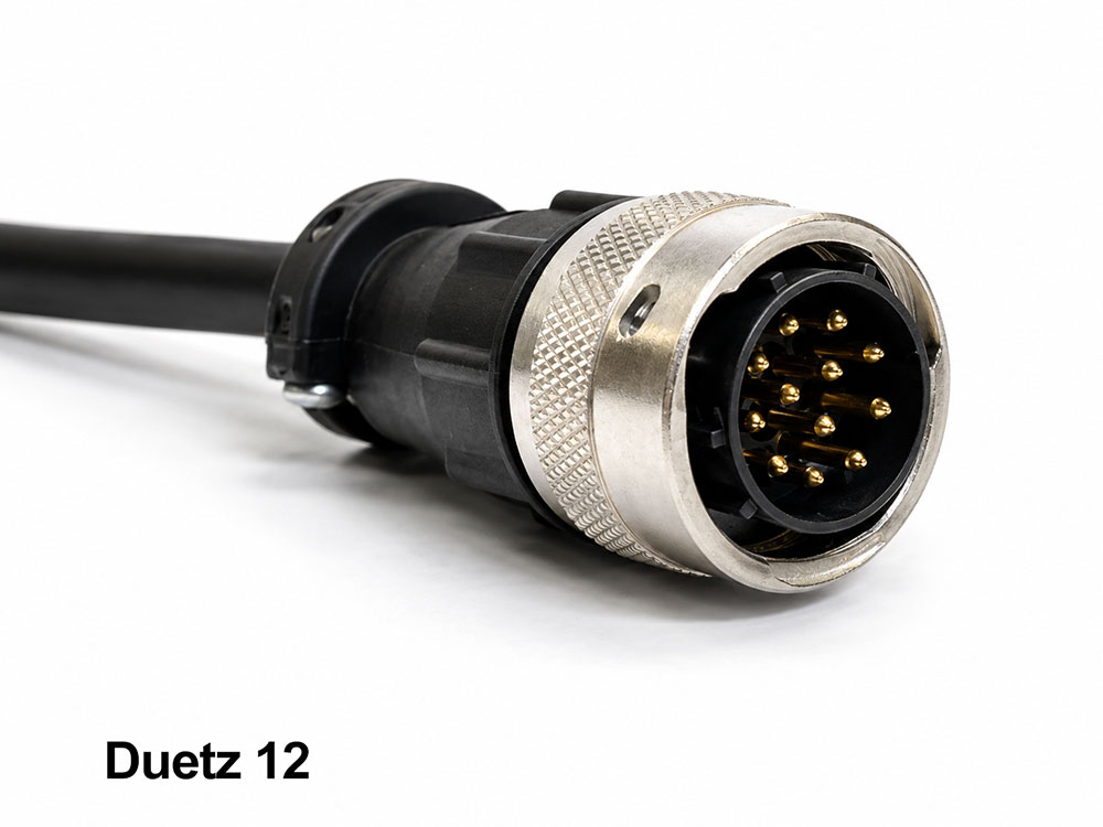 Deutz 12-pin engine diagnostic adapter for CATSCAN equipment diagnostic scanner