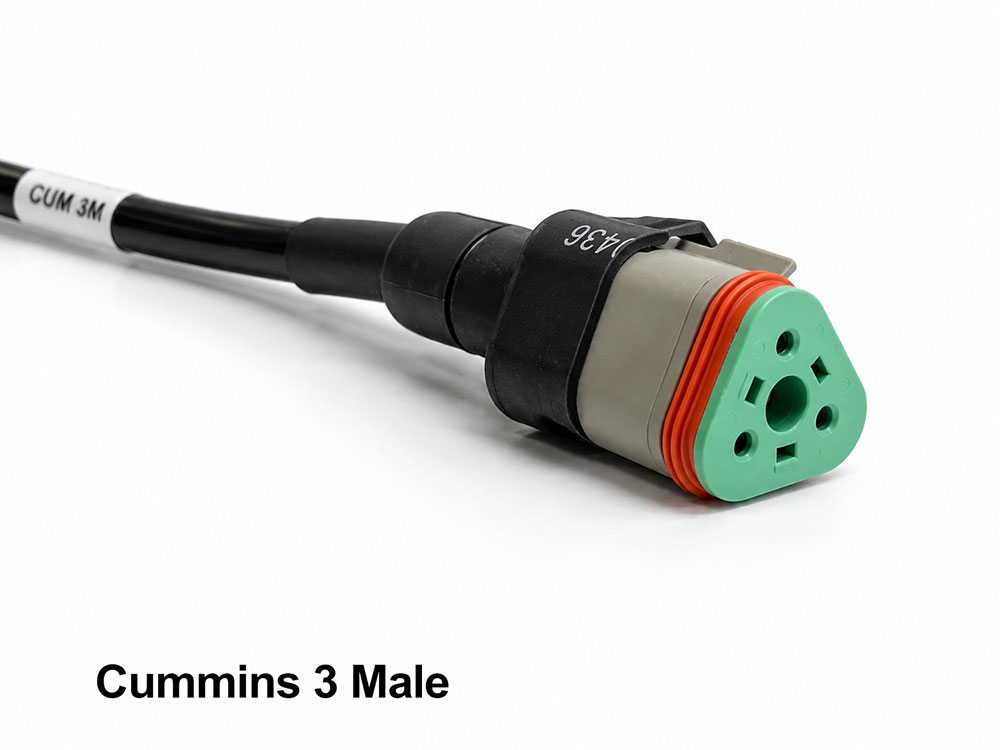Cummins 3-pin female equipment diagnostic cable for CATSCAN scanner